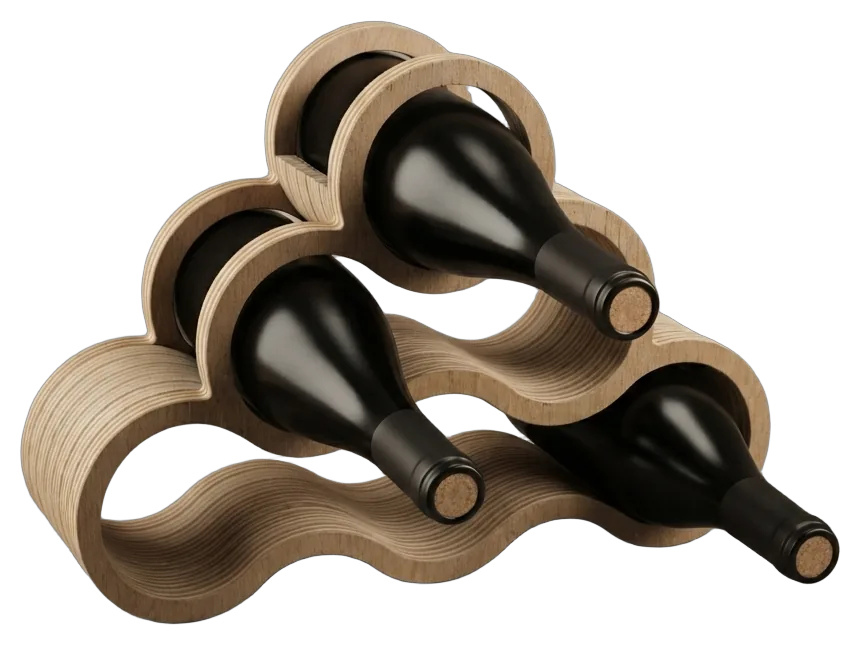 Présentoir Cercles Bois · 6